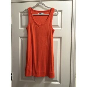 Free People FP Beach Orange Ribbed Racerback Tank Dress Casual Beachwear XS